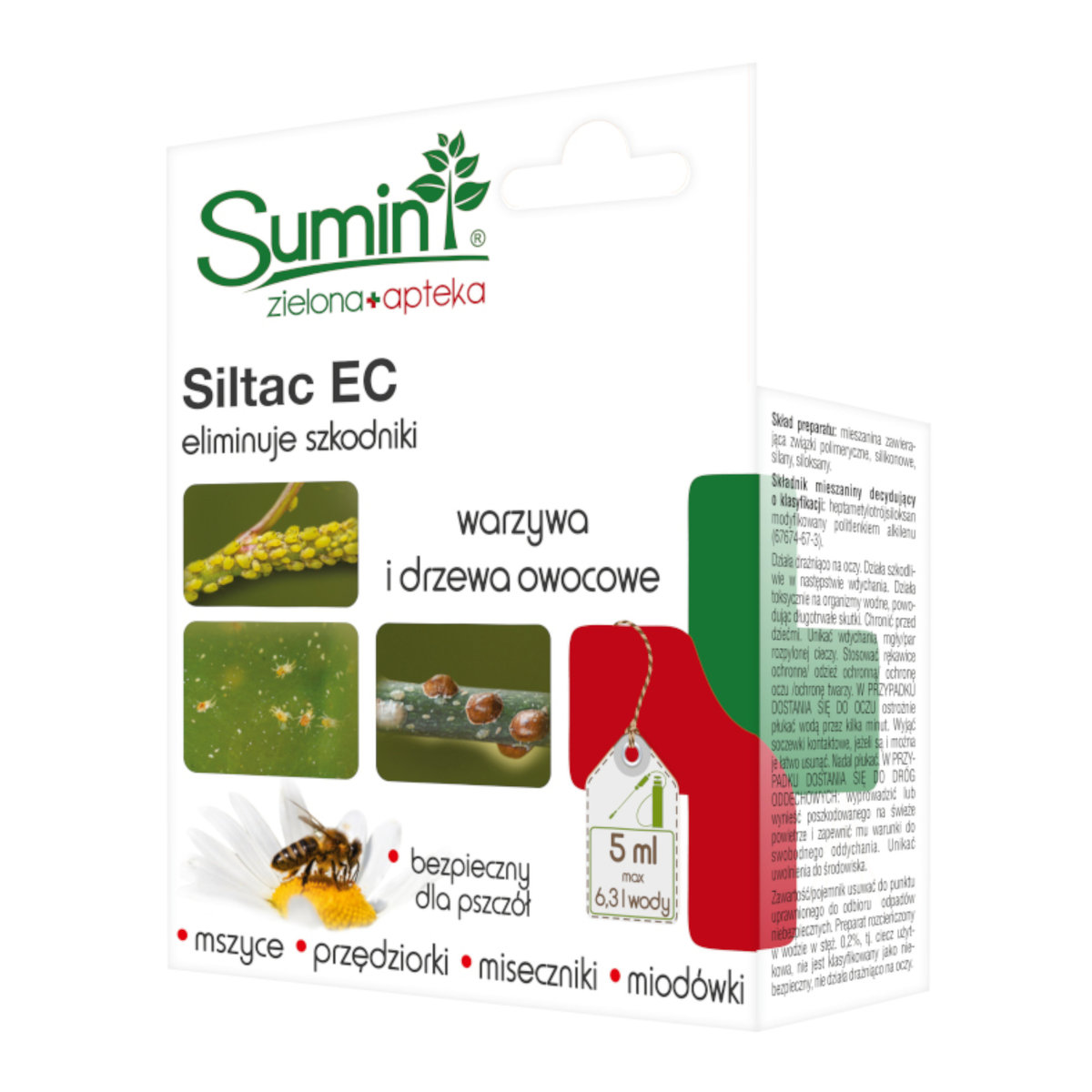 Sumin Siltac EC Zwalcza Przędziorki Mszyce Miseczniki 5 ml 102738