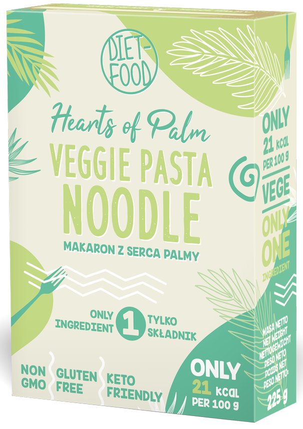 Diet-Food Hearts of Palm Veggie Pasta Noodle Makaron 225g