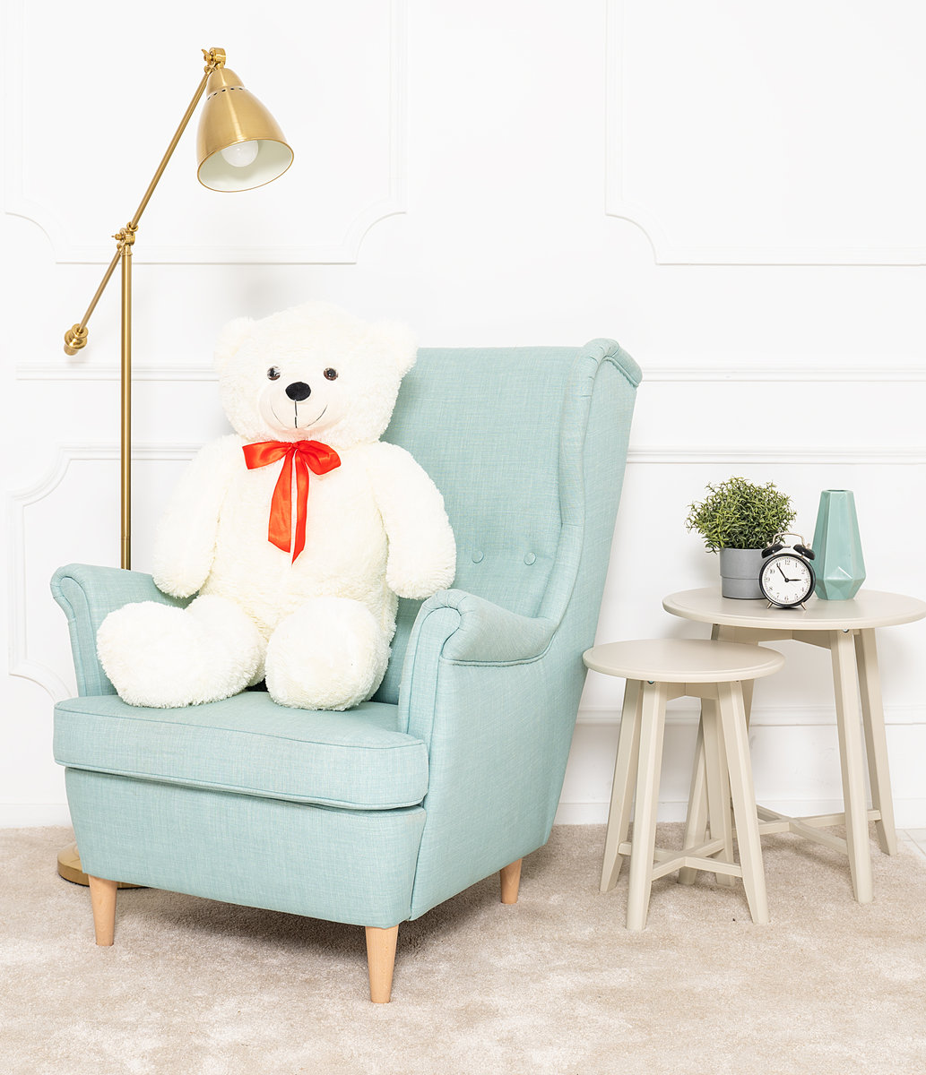 Miś Gustaw, Miś Bueno, biały, 100 cm