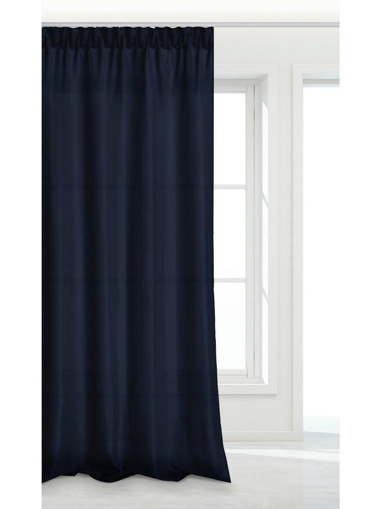 Zasłona Granatowa 140x175 cm na taśmie Viva Spod Igły i Nitki