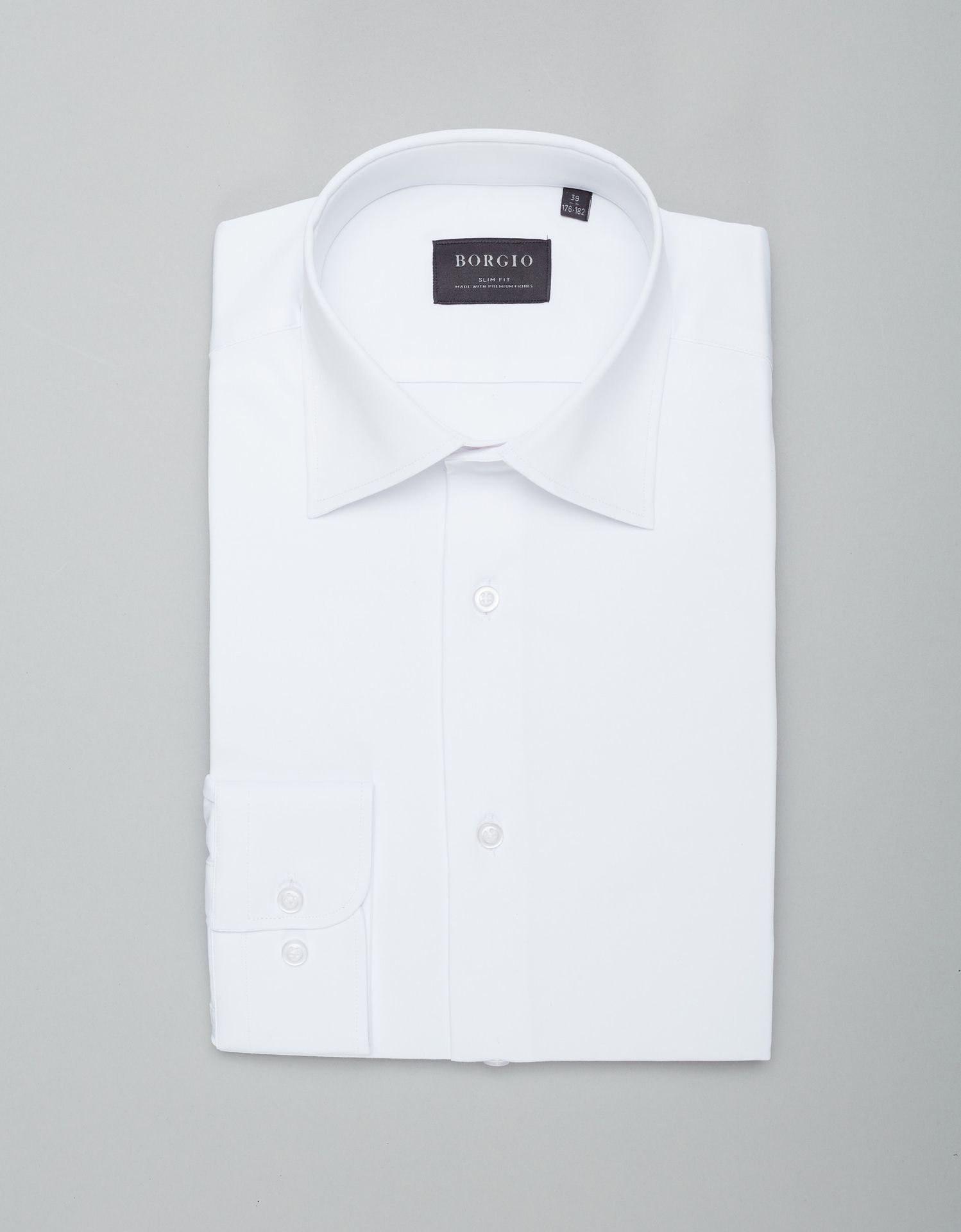 koszula lumia 00433 długi rękaw biały slim fit