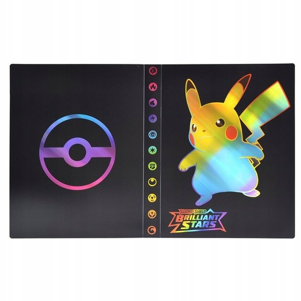 Album na Karty Pokemon Hologram Pikachu Album na 240 Kart Klaser Kolekcjonerski