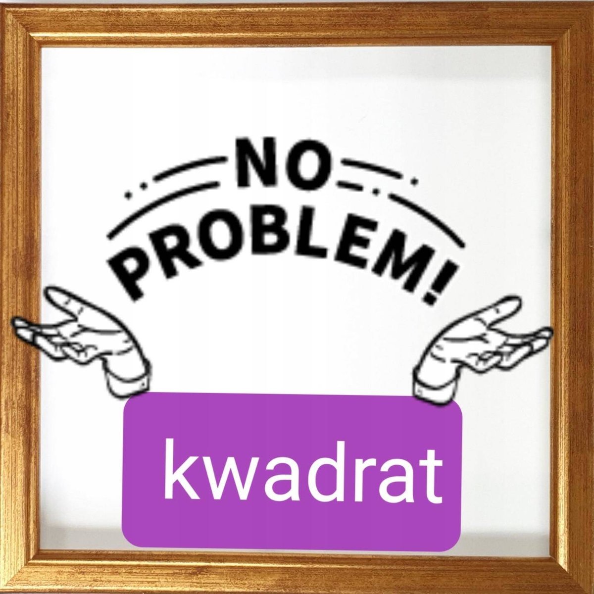 Ramka na zdjęcie, kwadratowa 25x25 stare złoto