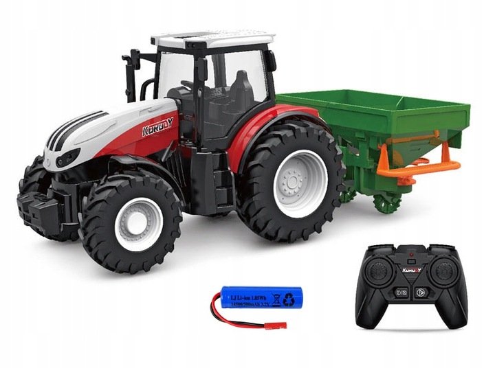 TRAKTOR ZDALNIE STEROWANY CIĄGNIK ROLNICZY RC 6635