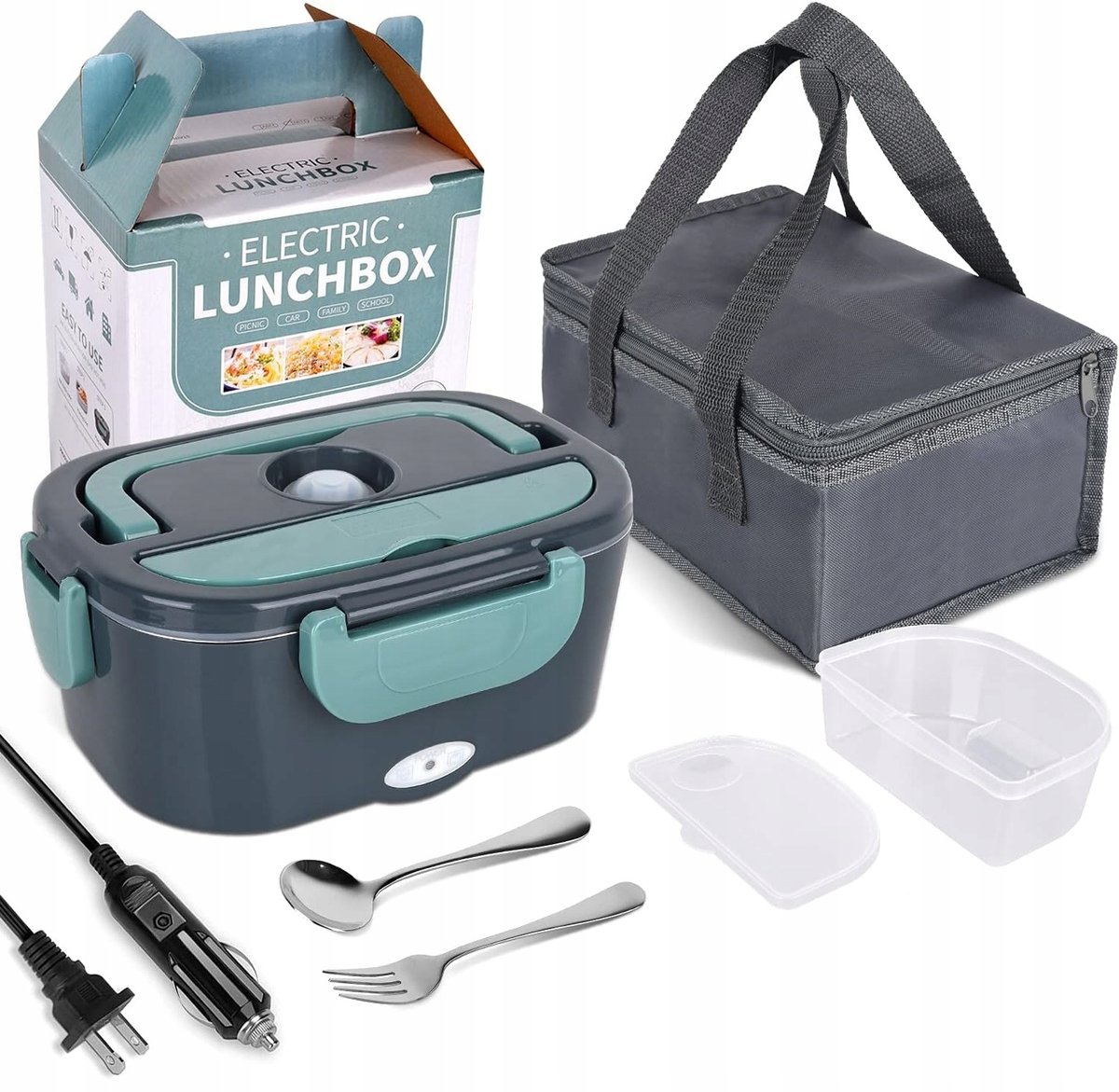 Elektryczny Lunch Box Podgrzewacz Obiad 230 12/24V