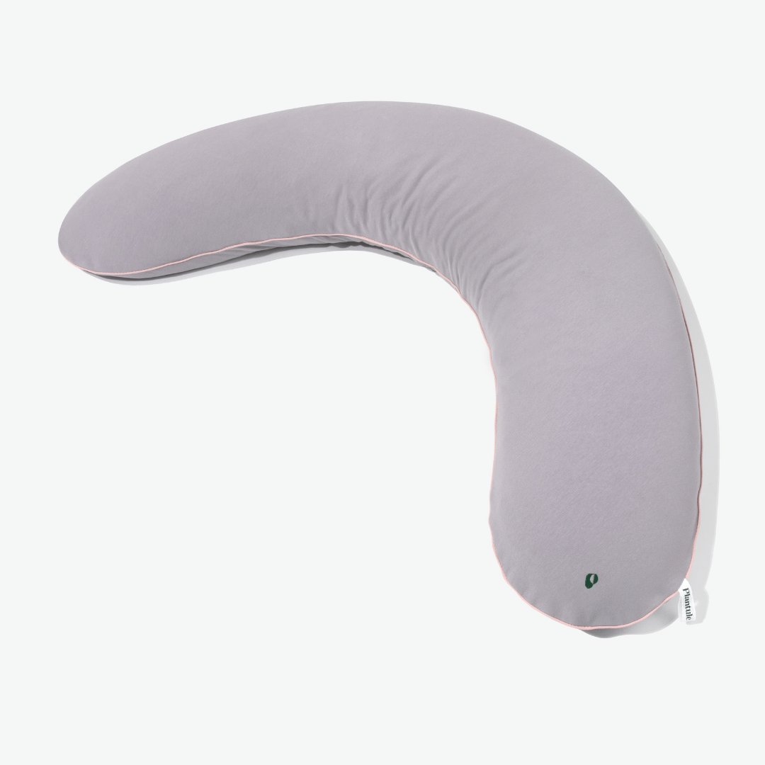 Rogal ciążowy z łuską gryki 34x150cm szary