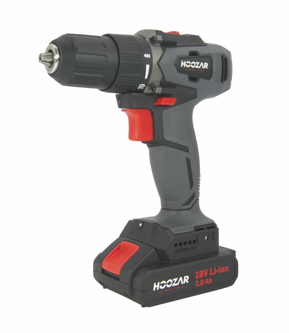 hoozar wkrętarka bezszczotkowa 18v 2x2 0ah 45 n m cd20bl