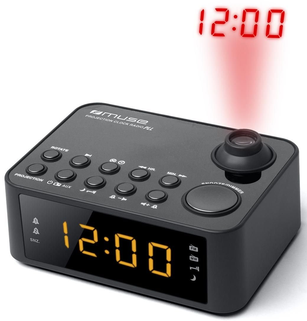 Zdjęcia - Radioodbiorniki / zegar Muse Clock radio M-178P Black, 0.9 inch amber LED, with dimmer ...nie z te 