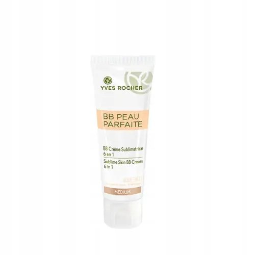 Yves Rocher, Pielęgnujący skórę krem BB 6w1, Kolor średni, 50ml