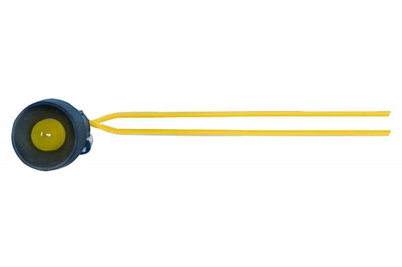 Lampka kontrolna z przewodem fi 10mm 230V żółty