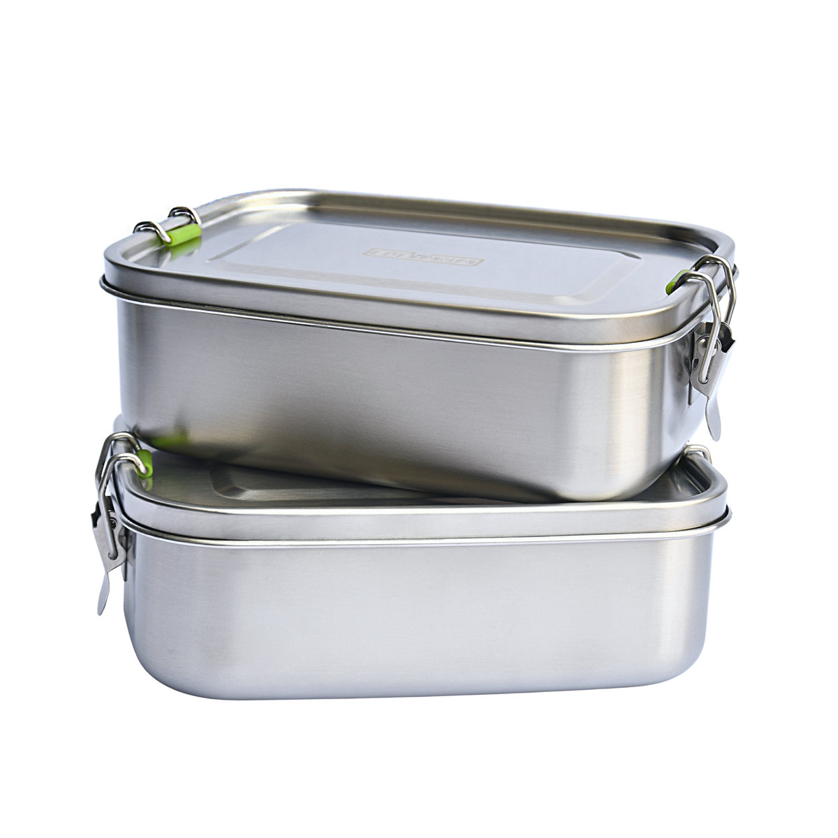 Stalowy Lunchbox 2 sztuki, pojemniki na żywność 1,1L