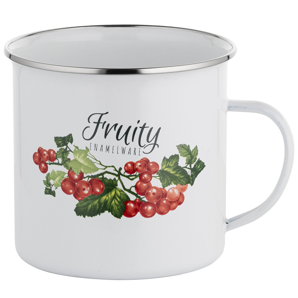 Kubek emaliowany Emalia Polska Pleszew Kalina 12 cm 1,25 l