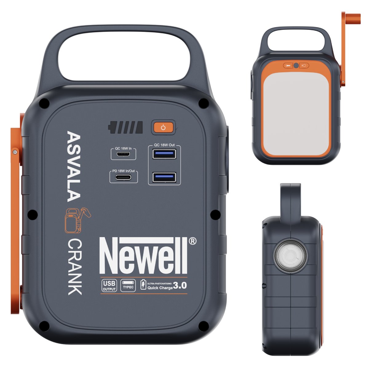NEWELL Stacja zasilania Asvala Crank 22500 mAh PD 18 W