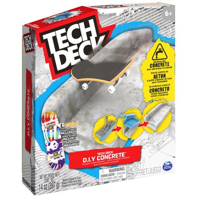 Tech Deck DIY Conrete Beton wielokrotnego użytku Rampa + fingerboard