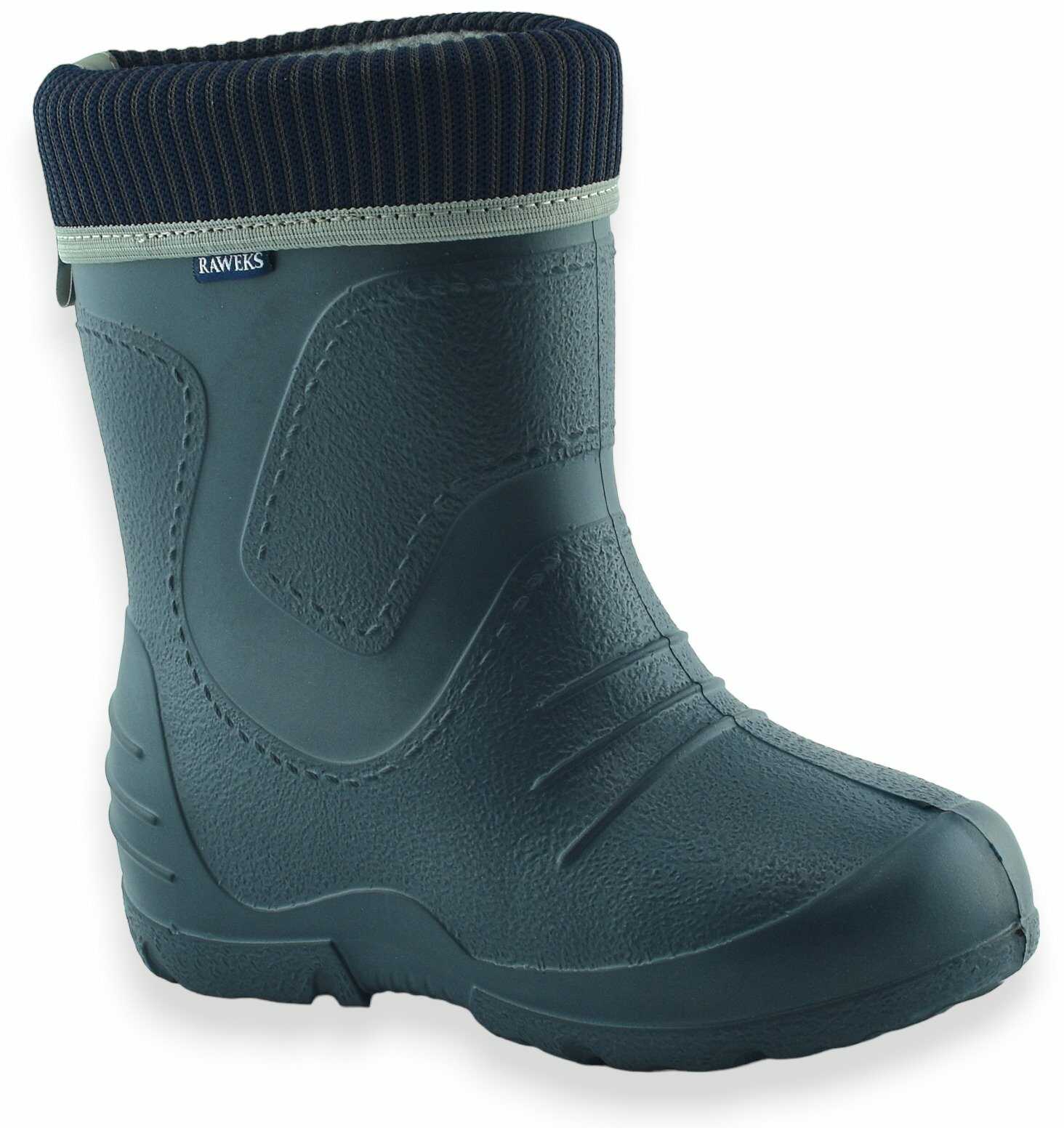 Dziecięce piankowe lekkie kalosze Raweks Grafitowe