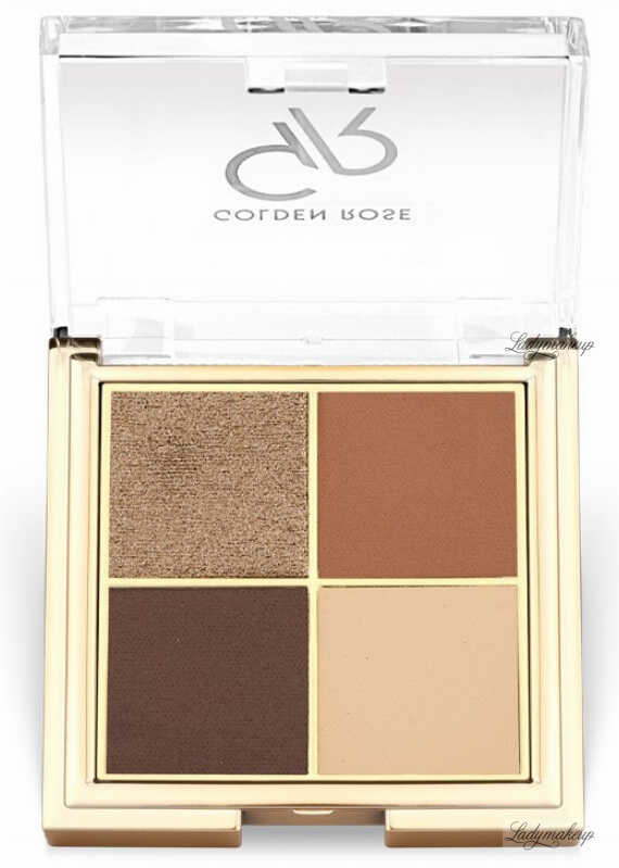 Golden Rose - Quattro Eyeshadow Palette - Paleta 4 cieni do oczu - 4x2,2 g - 04 COFFEE DREAM