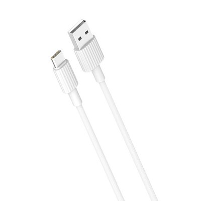 Xo kabel NB156 Usb - Usb-c 1,0 m 2,4A biały