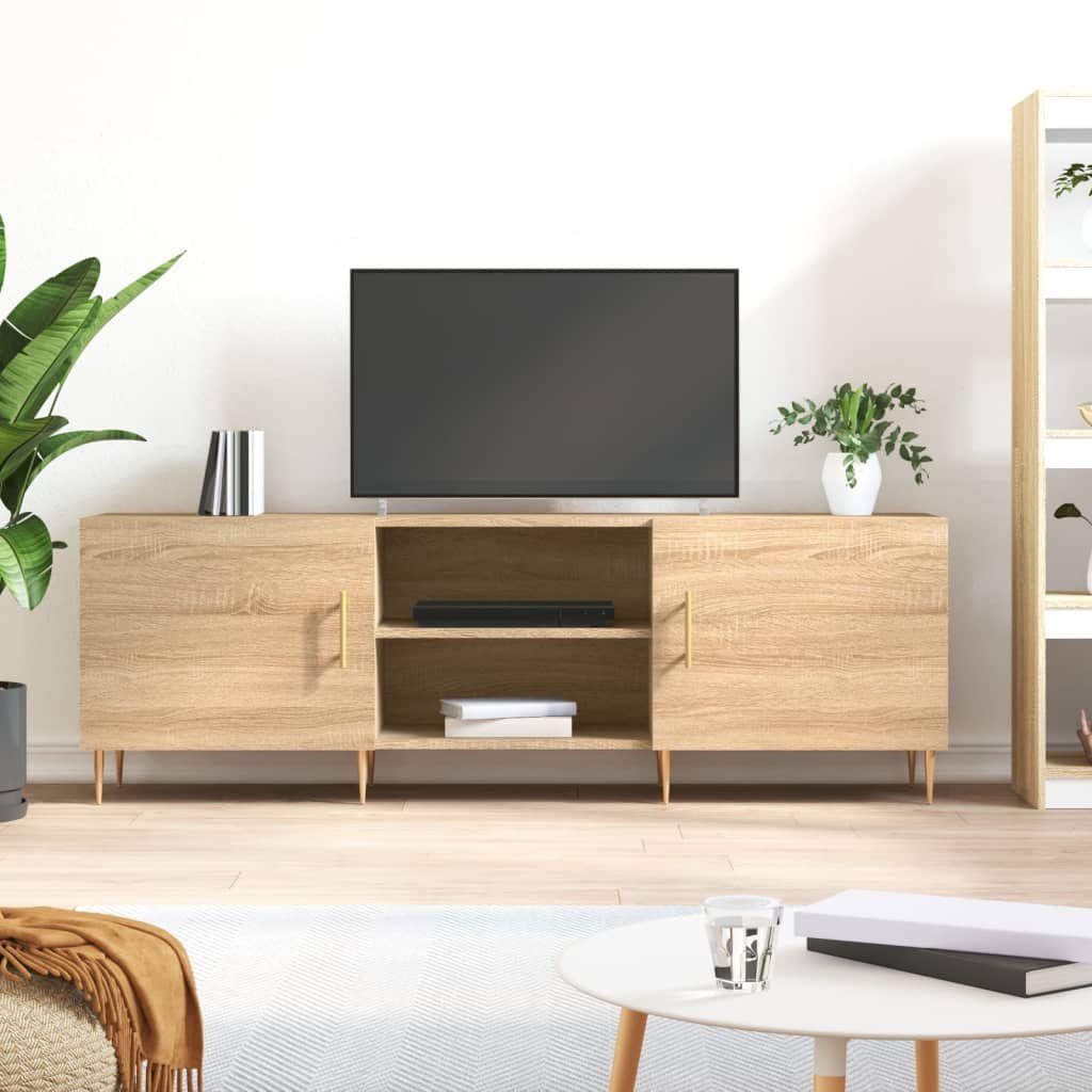 Szafka TV, dąb sonoma, 150x30x50 cm, materiał drewnopochodny Lumarko!