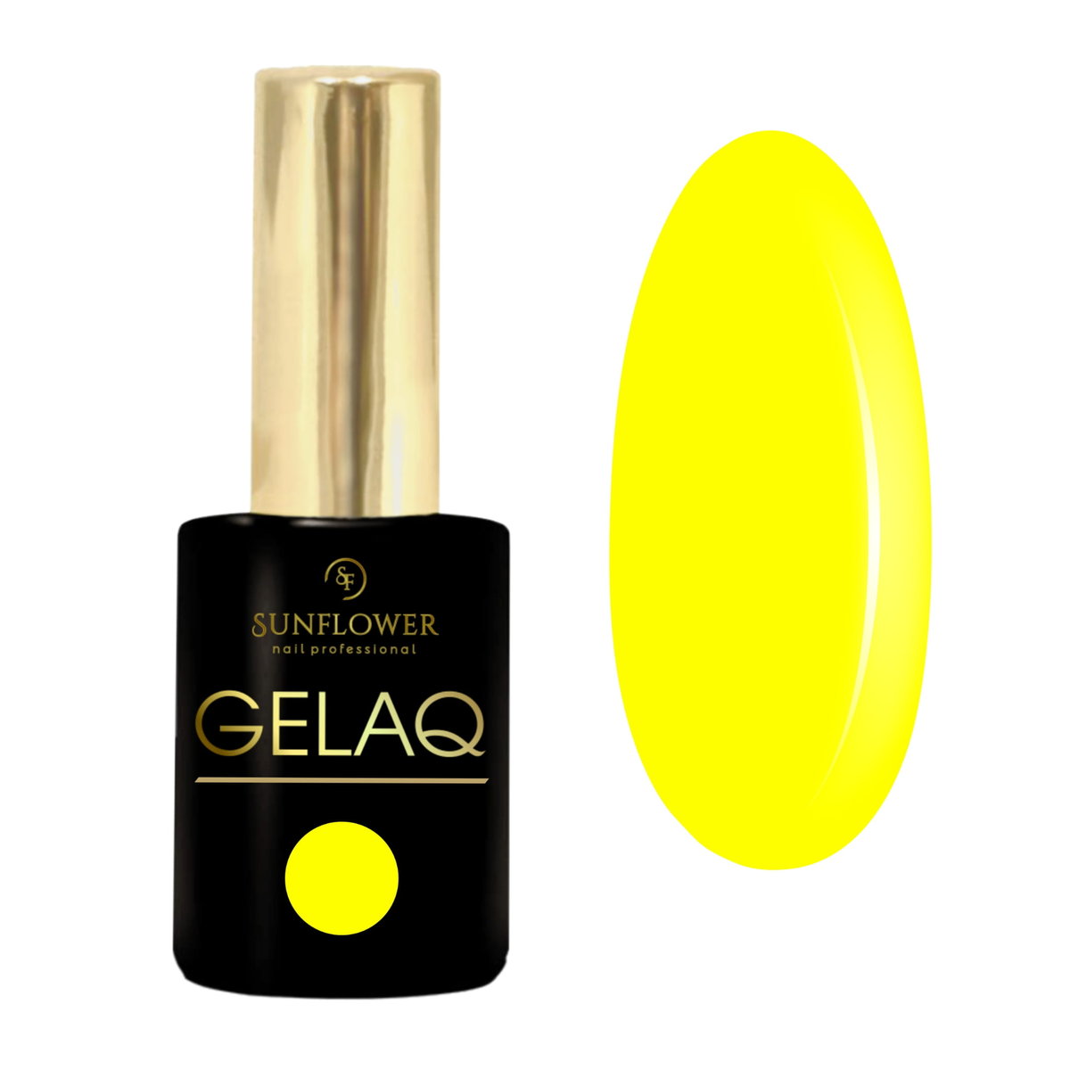 Gelaq Nr 217 Neon Lakier Hybrydowy UV - Nasycony Żółty