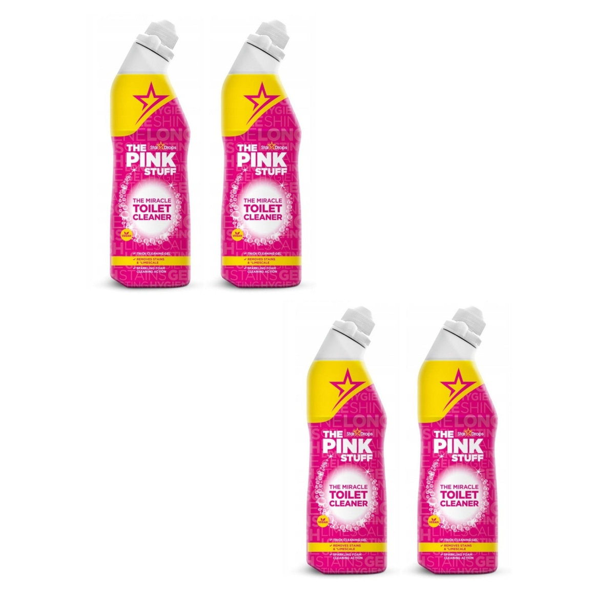 4x Żel do toalet THE PINK STUFF Toilet Cleaner 750 ml