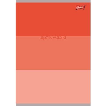 Unipap zeszyt okładka laminowana A5, 60 kartek, krata, język polski ze ściągą COLOR STRIPES