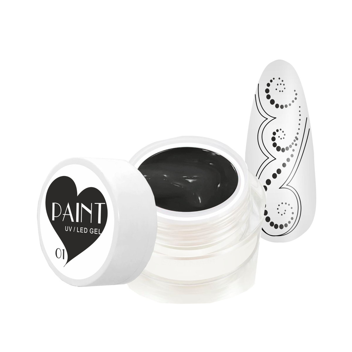 Paint Gel Kolor -  01 Black