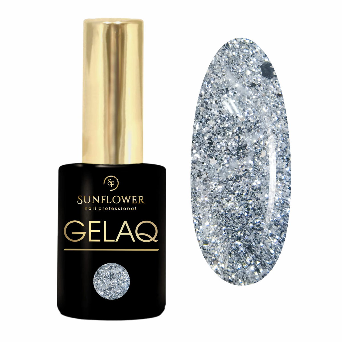 Gelaq - Luxury Flakes Silver Diamond 468 (9g)