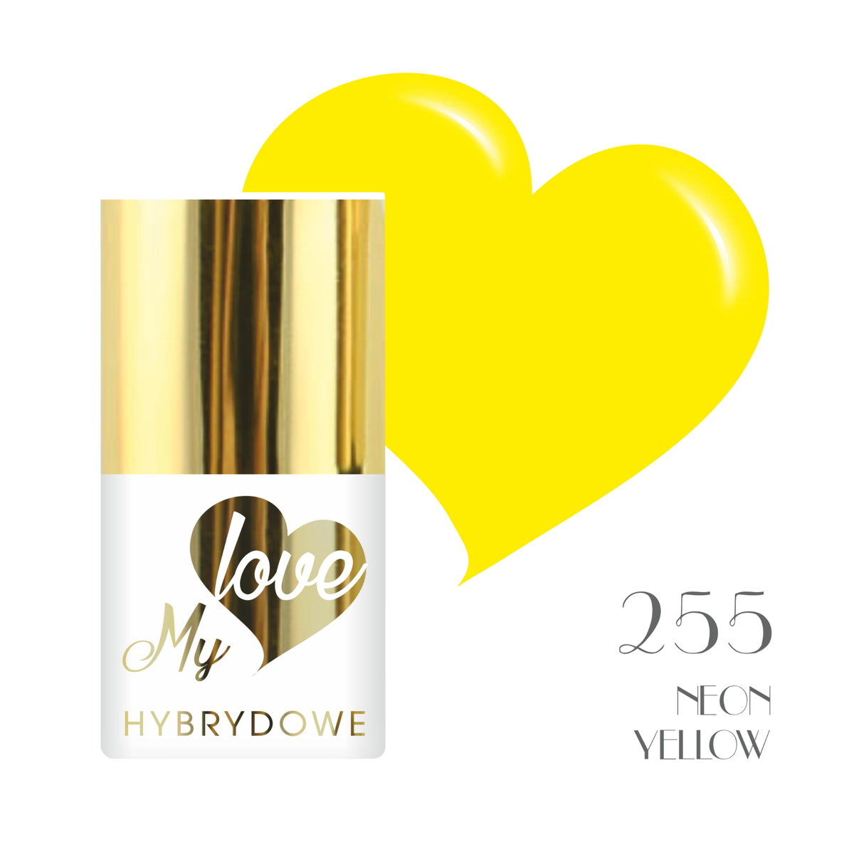 Lakier Hybrydowy Mylove UV/Led 255 Neon Yellow