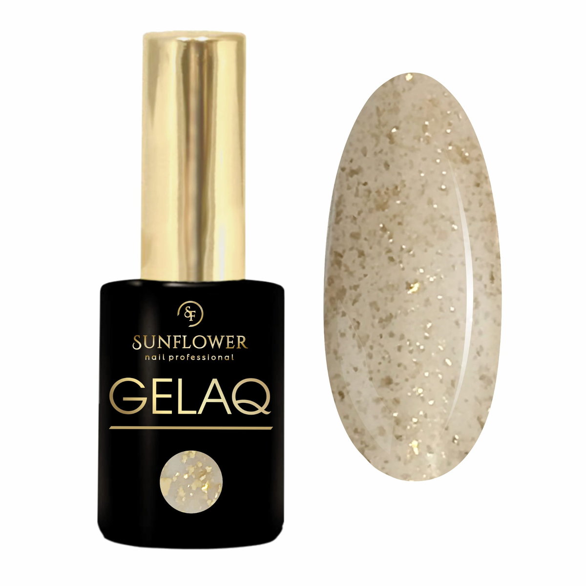 Gelaq - Gold Flake Effect - Nude 083