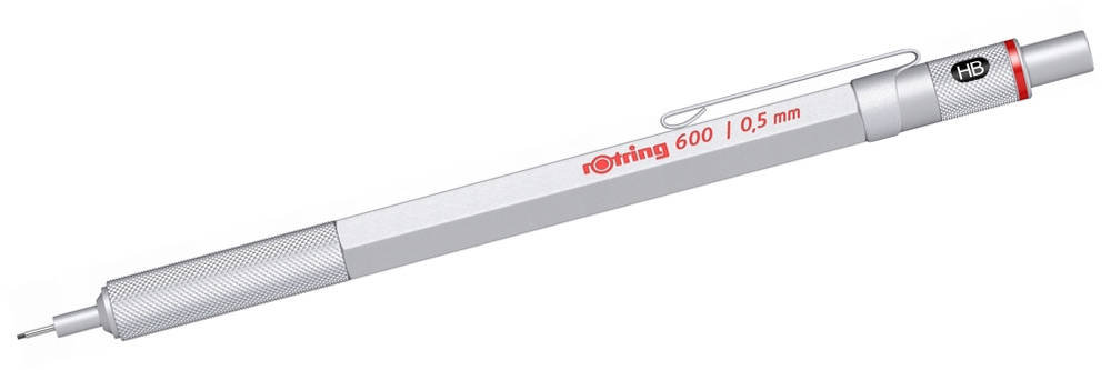 Ołówek automatyczny Rotring 600 0.5 Srebrny - 1904445