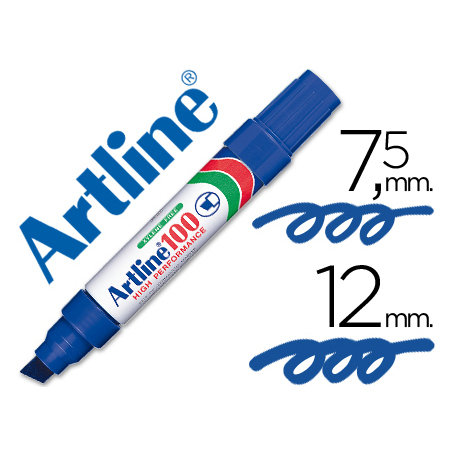 Artline SHACHIHATA Marker permanentny AR-100 7,5-12 mm NIEBIESKI (końcówka ścięta)