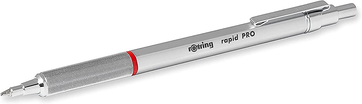 Zdjęcia - Długopis Rotring Rapid Pro  chromowany z wkładem M-Blue 