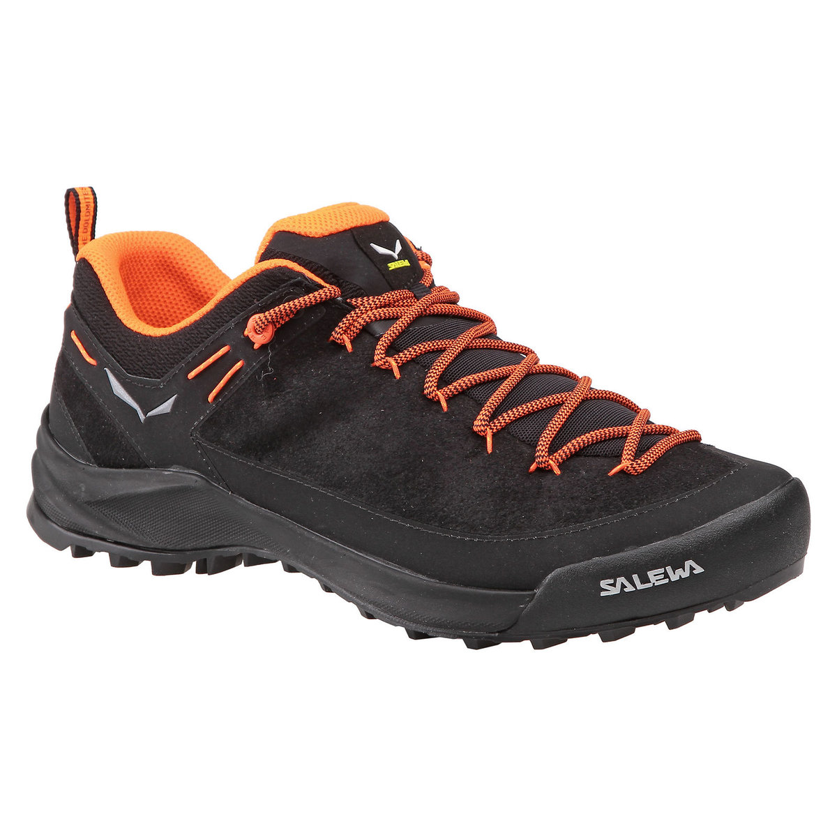 Salewa Wildfire Leather Shoes Men, czarny/pomarańczowy UK 10,5 | EU 45 2022 Buty podejściowe 00-0000061395-938-10,5