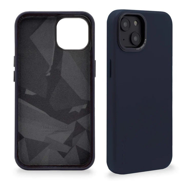 Etui Decoded Leather Case Magsafe do Apple iPhone 14 Plus Niebieski