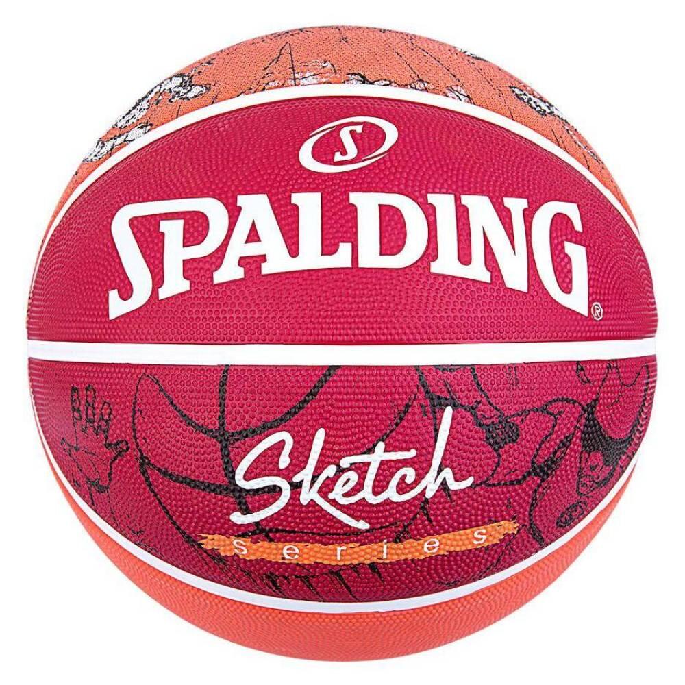PIŁKA DO KOSZYKÓWKI SPALDING SKETCH JUMP R.7 CZERWONO POMARAŃCZOWY