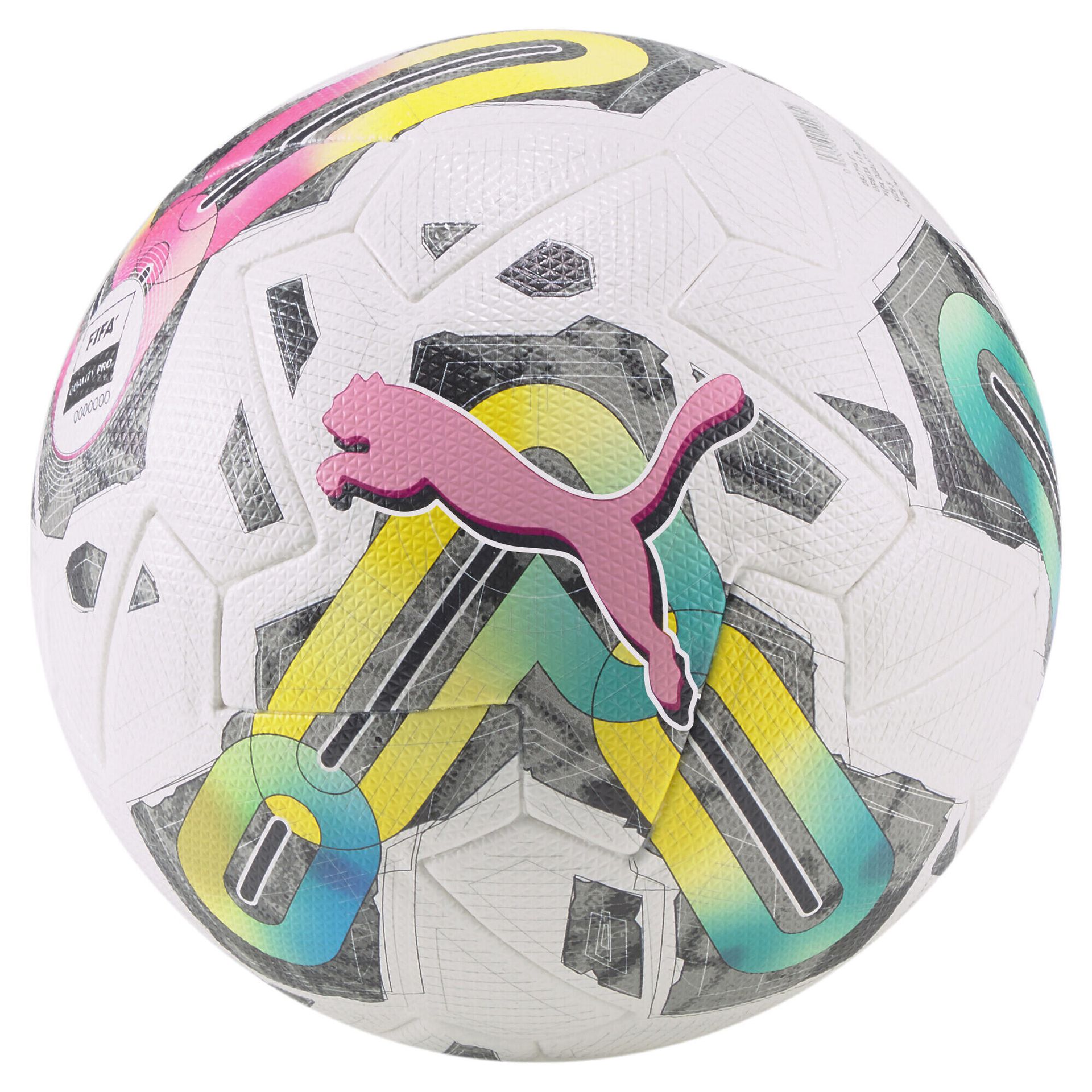 Piłka do piłki nożnej PUMA Orbita 1 TB FQP puma white/multi colour rozmiar 5