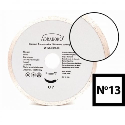 ABRABORO Tarcza diamentowa do płytek 125 x 22/5,5