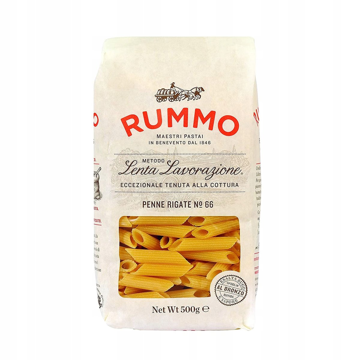 Rummo Rummo Penne Rigate nr 66 - Makaron Penne, rurki (500 g) 260F-1500C_202678968