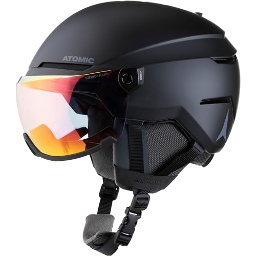 ATOMIC Savor Visor Photo Akcesoria, Dorośli Unisex, Czarny/Czarny, 51/55 cm