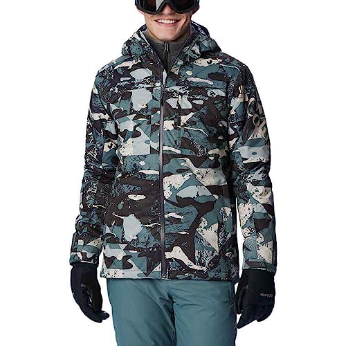 Columbia Męska kurtka narciarska Timberturner II, metalowy nadruk geoglacial XL, XL