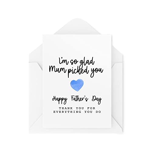 Kartki na Dzień Ojca - I'm So Glad Mum Picked You - Najlepszy Ojczym - Dzień Ojca - Partner Mamy - Bonus Dad - Dziękuję - CBH1639