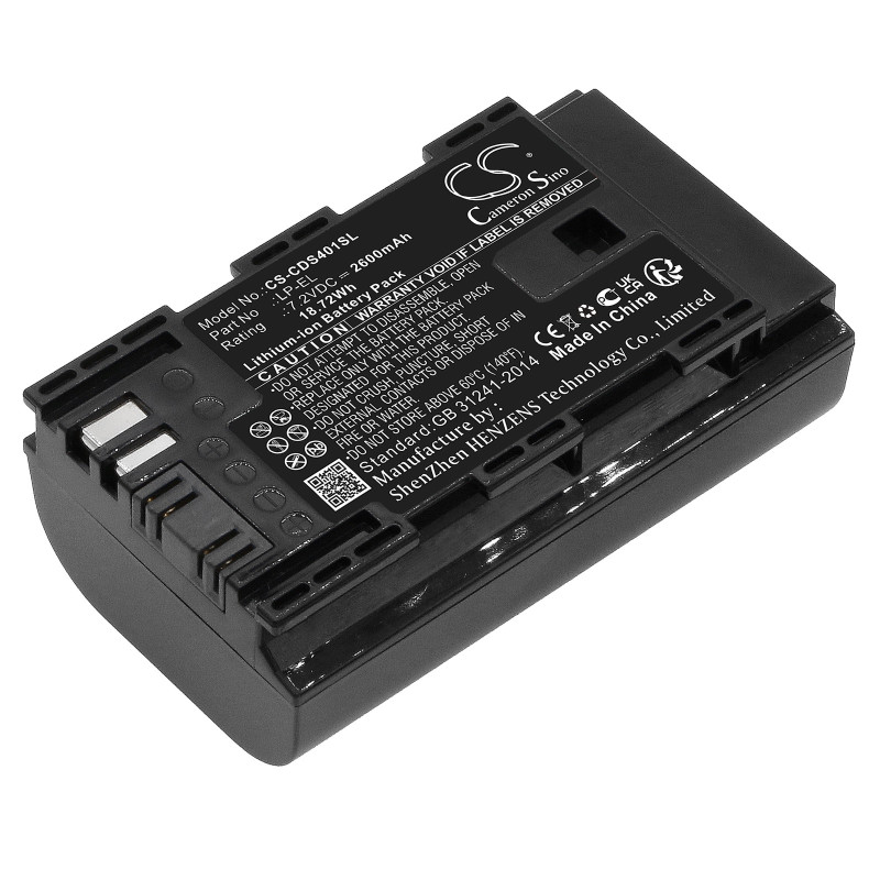 Canon Speedlite EL 1 / LP-EL 2600mAh 18.72Wh Li-Ion 7.2V (Cameron Sino)