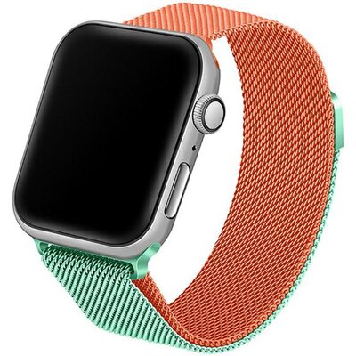 Beline pasek Apple Watch Steel 42/44/45/49mm zielono-pomarańczowy green/orange