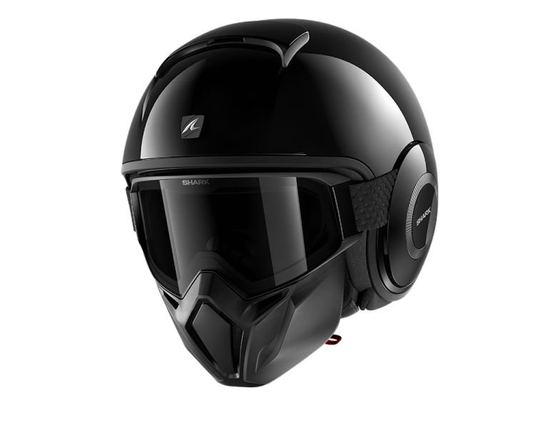 Kask otwarty SHARK STREET-DRAK BLANK kolor czarny