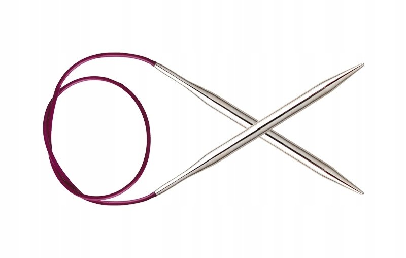Druty KNITPRO NOVA METAL z żyłką - 4,0mm/120cm