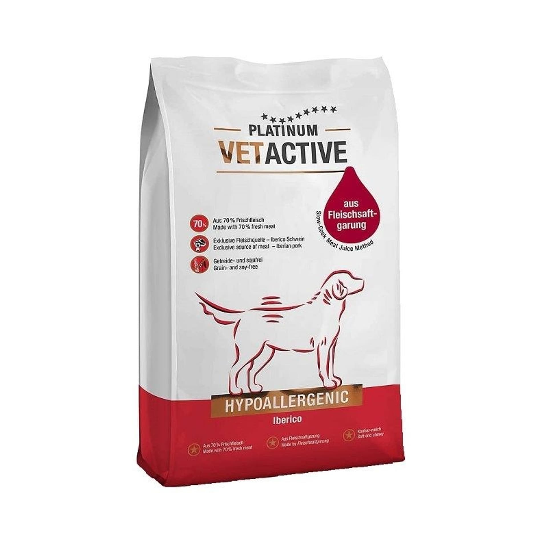 Фото - Корм для собак Platinum Vetactive Hypoallergenic Iberico - sucha karma dla psa - 5 kg 