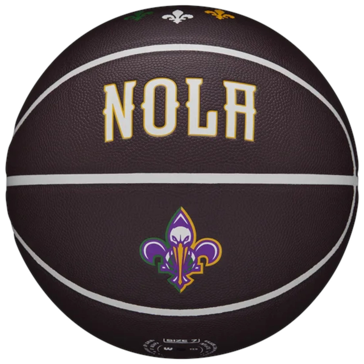 Wilson NBA Team City Collector New Orleans Pelicans Ball WZ4016419ID, unisex, piłki do koszykówki, Brązowe