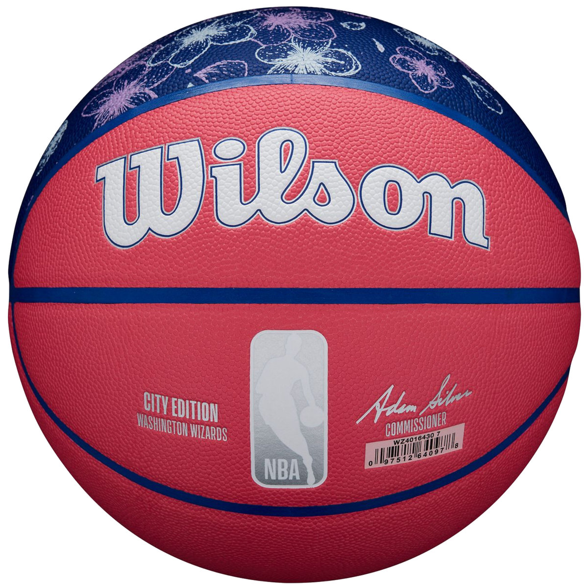 Wilson NBA Team City Collector Washington Wizards Ball WZ4016430ID, unisex, piłki do koszykówki, Różowe