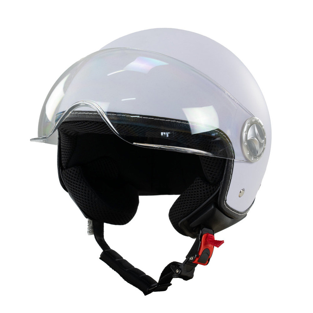 Kask na skuter motocyklowy otwarty BB 592 L biały mat