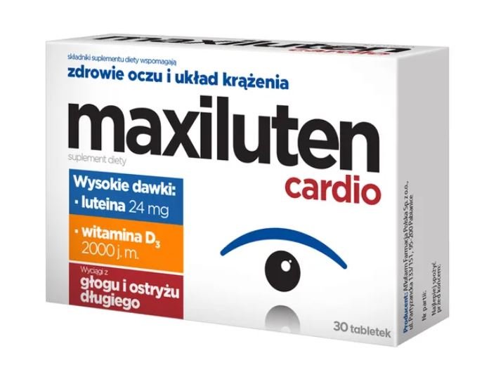 Maxiluten Cardio, Zdrowe Oczy I Układ Krążenia, 30 Tab.